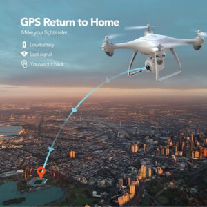 Potensic GPS Drone Profesional (Cámara 2.7K, 5.8Ghz WiFi FPV) bn